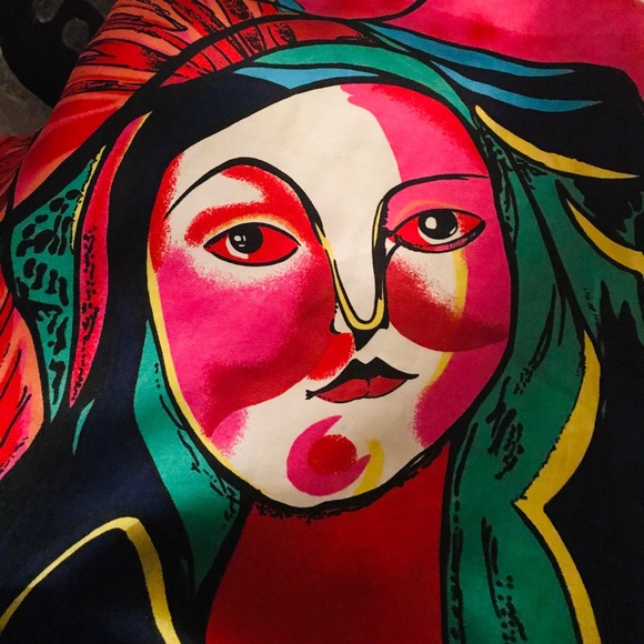 SOLD Vintage 90s silky bomber jacket OSFM - Picture 8 of 10